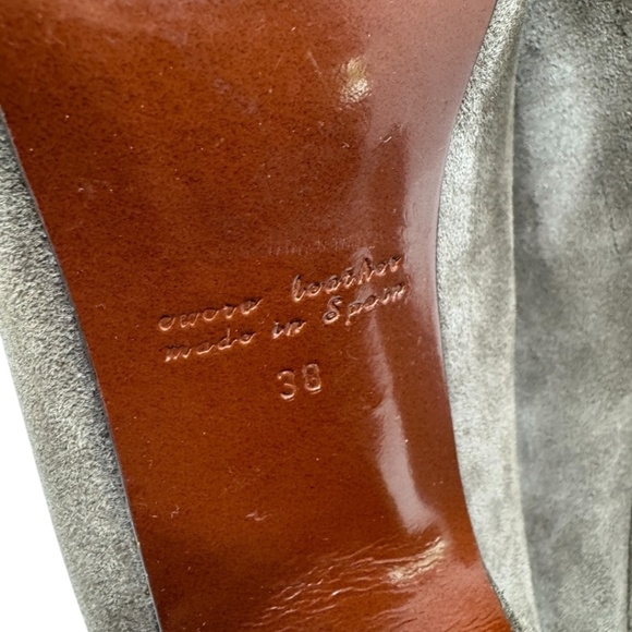 Chie Mihara Booties Heels Gray Suede - Picture 6 of 13